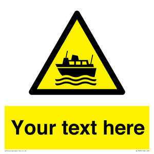 Custom warning ferries crossing vessels